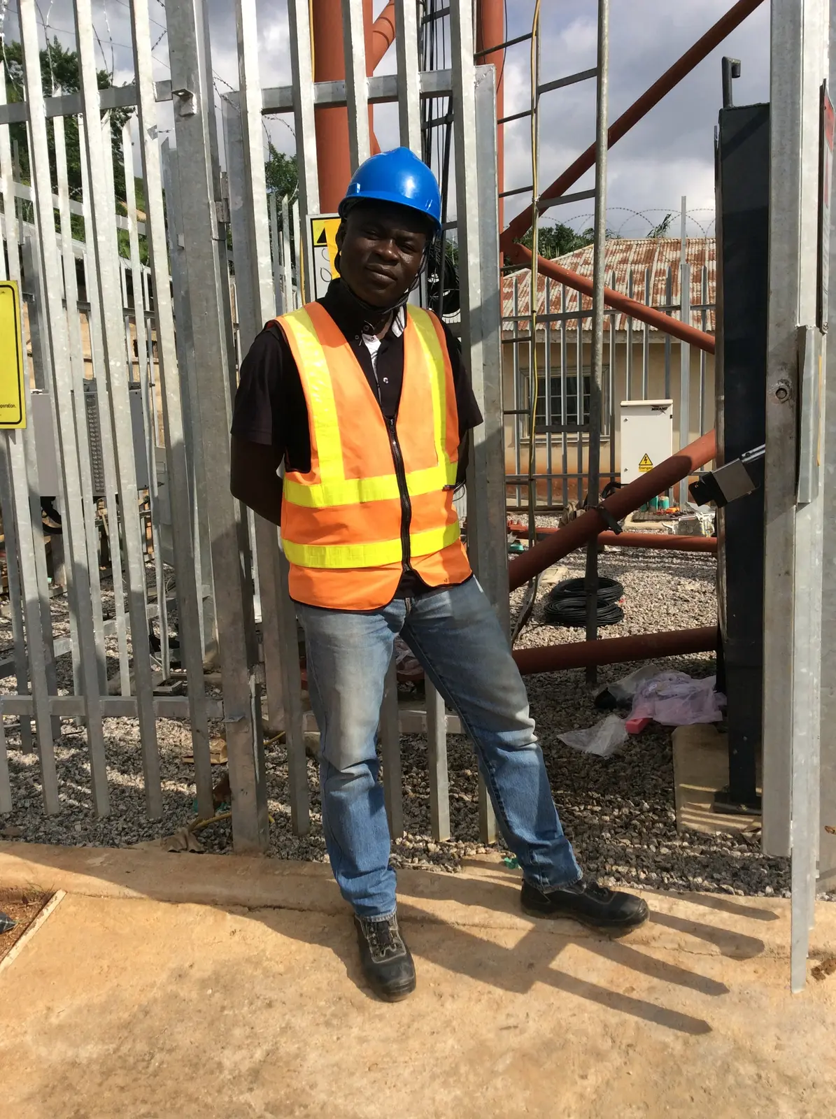 Kudos technician preparing telecommunications equipment for installation